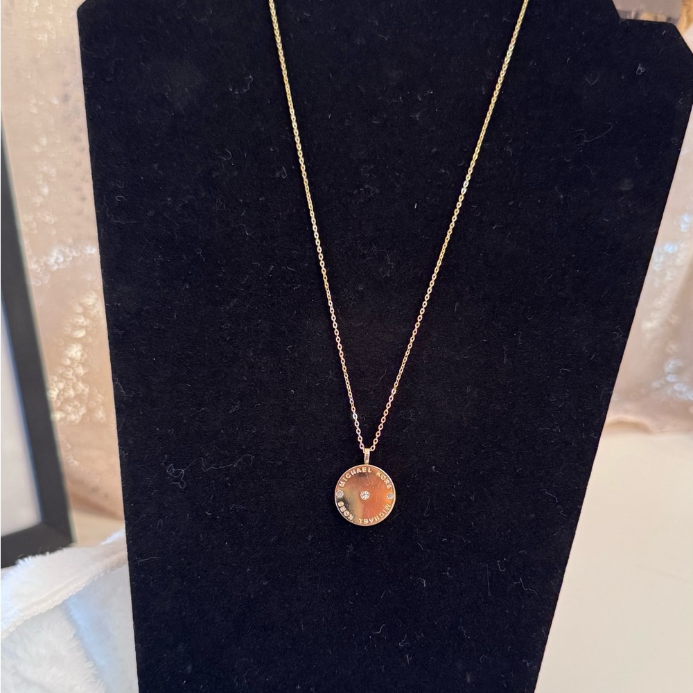 Michael Kors Gold Disc Necklace - Picture 10 of 12